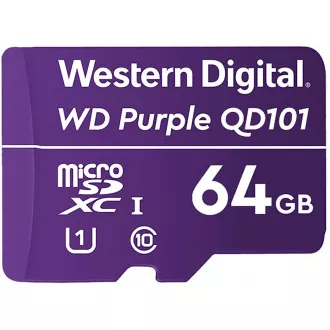 WD MicroSDXC-Karte 64GB Lila WDD064G1P0C Klasse 10, 16 TBW WD MicroSDXC-Karte 64GB Lila WDD064G1P0C Klasse 10, 16 TBW