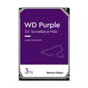 WD PURPLE WD33PURZ 3TB, SATA III 3,5", 256MB, 175MB/s, geräuscharm, CMR
