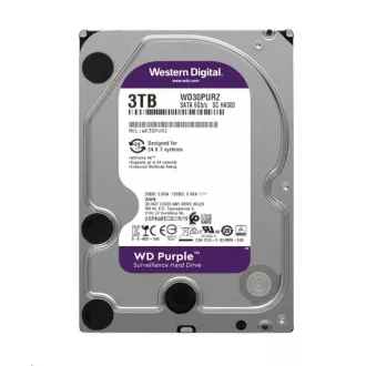 WD PURPLE WD33PURZ 3TB, SATA III 3,5", 256MB, 175MB/s, geräuscharm, CMR WD PURPLE WD33PURZ 3TB, SATA III 3,5", 256MB, 175MB/s, geräuscharm, CMR