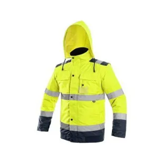 Jacke CXS LUTON, Warnjacke, Herren, gelb-blau, Größe S Jacke CXS LUTON, Warnjacke, Herren, gelb-blau, Größe S