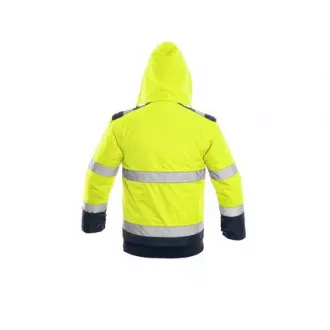 Jacke LUTON, Warnung, gelb-blau, Größe M