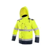 Jacke CXS LUTON, Warnjacke, Herren, gelb-blau, Größe XL