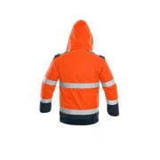 Jacke CXS LUTON, Warnjacke, Herren, orange-blau, Größe L