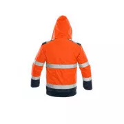Jacke LUTON, Warnung, orange-blau, Größe XL