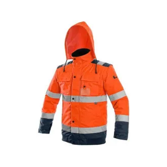 Jacke CXS LUTON, Warnjacke, Herren, orange-blau, Größe 2XL Jacke CXS LUTON, Warnjacke, Herren, orange-blau, Größe 2XL