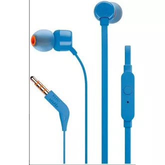 JBL T110 Schwarzer ohrumschließender Kopfhörer, 3,5 mm Klinke, Mikrofon, blau JBL T110 Schwarzer ohrumschließender Kopfhörer, 3,5 mm Klinke, Mikrofon, blau
