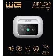 WG - Bluetooth-Kopfhörer WG AirFlex 9 mit Display, Avatar, ANC, weiß