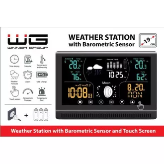 WG - Wetterstation WG3 mit Außensensor, schwarz