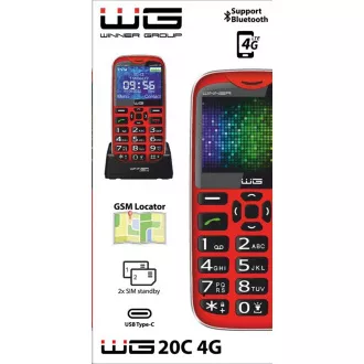 WG - Mobiltelefon WG20C, 4G, Druckknopf, rot WG - Mobiltelefon WG20C, 4G, Druckknopf, rot