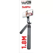 WG - Selfie-Stick WG 7, Selfie-Stick   Stativ   ausziehbarer GoPro-Ständer, bluetooth, schwarz