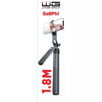 WG - Selfie-Stick WG 7, Selfie-Stick   Stativ   ausziehbarer GoPro-Ständer, bluetooth, schwarz