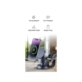 WG - Kabelloses Ladegerät 4in1 Mush8oom, Lampe, grau WG - Kabelloses Ladegerät 4in1 Mush8oom, Lampe, grau