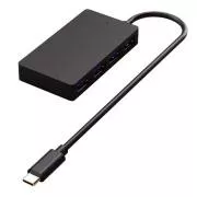 WG - HUB Typ-C auf 4x USB-A, USB 3.0, 5Gbps, schwarz