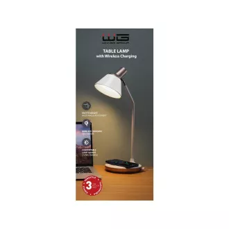 WG - Led-Lampe mit drahtloser Aufladung WG Karel, weiß