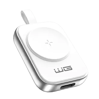 WG - Magnetisches USB-C-Ladegerät für Apple Watch, weiß und silber WG - Magnetisches USB-C-Ladegerät für Apple Watch, weiß und silber