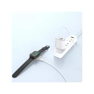 WG - Magnetisches USB-C-Ladegerät für Apple Watch, weiß und silber WG - Magnetisches USB-C-Ladegerät für Apple Watch, weiß und silber