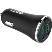 WG - Autoladegerät 2x USB-A 36W, QC 3.0   QC 3.0, schwarz