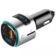 WG - Autoladegerät, FM-Transmitter, QC 3.0, silber