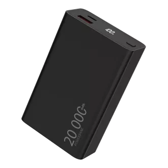WG - Power Bank 20000 mAh, USB-C PD 20W USB-A QC 22.5W, schwarz WG - Power Bank 20000 mAh, USB-C PD 20W USB-A QC 22.5W, schwarz