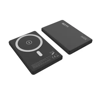 WG - Power Bank 5000 mAh, kabellos 15W   PD 20W, schwarz