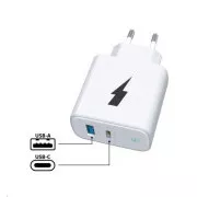 WG - Netzwerk-Ladegerät 2x USB 38W, 1x USB-C PD 20W   1x USB-A QC 3.0 18W, weiß