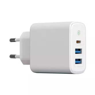 WG - Netzwerk-Ladegerät 3x USB, 1x USB-A QC 3.0 1x USB-A QC 3.0 1x USB-C PD 3.0, weiß WG - Netzwerk-Ladegerät 3x USB, 1x USB-A QC 3.0 1x USB-A QC 3.0 1x USB-C PD 3.0, weiß