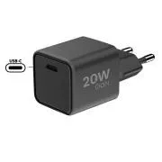 WG - GaN 1x USB-C, PD 20W, 5V-9V-12V, schwarz