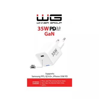 WG - GaN 1x USB-C, PD 35W, weiß