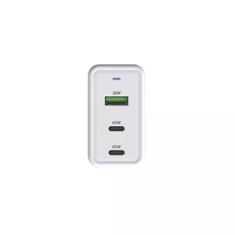 WG - GaN Netzwerk Ladegerät 3x USB, 1x USB-A 30W   2x USB-C 65W, weiß