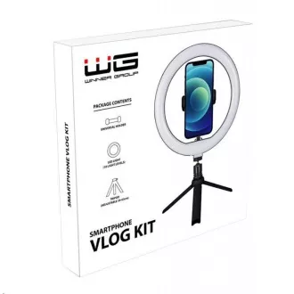 WG - Vlog Kit Grundausstattung für die Aufnahme von Videoblogs, Stativ, Telefonhalter, LED-Licht WG - Vlog Kit Grundausstattung für die Aufnahme von Videoblogs, Stativ, Telefonhalter, LED-Licht