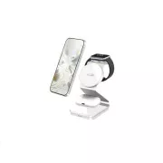 WG - Drahtloses Ladegerät WG37, 3in1 FAST MAGNET, 15W 3W 3W, weiß