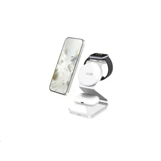 WG - Drahtloses Ladegerät WG37, 3in1 FAST MAGNET, 15W 3W 3W, weiß WG - Drahtloses Ladegerät WG37, 3in1 FAST MAGNET, 15W 3W 3W, weiß