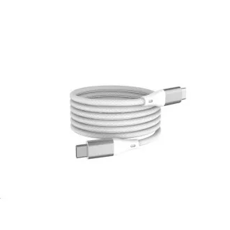 WG - Typ-C auf Typ-C Datenkabel, 1 Meter, 3A, 60W, magnetisch selbstaufrollend, weiß WG - Typ-C auf Typ-C Datenkabel, 1 Meter, 3A, 60W, magnetisch selbstaufrollend, weiß