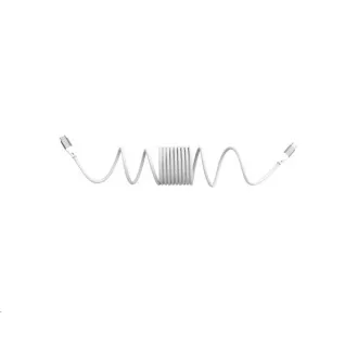 WG - Typ-C auf Typ-C Datenkabel, 1 Meter, 3A, 60W, magnetisch selbstaufrollend, weiß WG - Typ-C auf Typ-C Datenkabel, 1 Meter, 3A, 60W, magnetisch selbstaufrollend, weiß