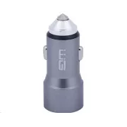 WG - Autoladegerät 2x USB 58, 5W, 1x USB-C PD 36W   1x USB-A 22,5W, silber