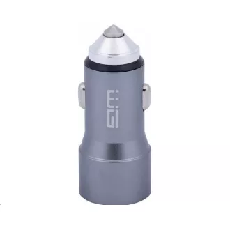 WG - Autoladegerät 2x USB 58, 5W, 1x USB-C PD 36W   1x USB-A 22,5W, silber