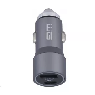 WG - Autoladegerät 2x USB 58, 5W, 1x USB-C PD 36W   1x USB-A 22,5W, silber