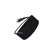 WG - USB-C (Stecker) auf USB-C (Buchse) Verlängerungskabel, 2 Meter, Nylongeflecht, schwarz