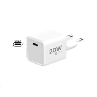 WG - GaN 1x USB-C, PD 20W, 5V-9V-12V, weiß