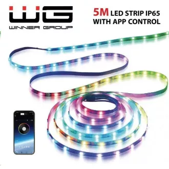 WG - LED-Streifen WG2, 5 Meter, mit Anwendung, IP 65