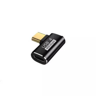 WG - Adapter gewinkelt Stecker 90 Grad Typ-C (männlich) auf USB-C (weiblich)