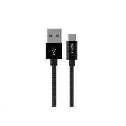 WG - Datenkabel Typ-C auf USB-A / 3m / nylongeflochten / schwarz