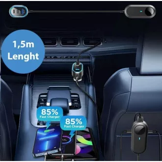 WG - Autoladegerät-Hub / 100W / 6 USB-Anschlüsse / 2x USB-A 4x USB-C / mit Verlängerung WG - Autoladegerät-Hub / 100W / 6 USB-Anschlüsse / 2x USB-A 4x USB-C / mit Verlängerung