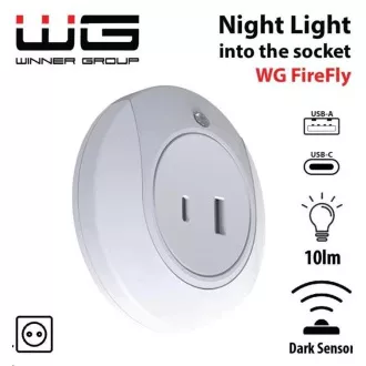 WG - LED-Nachtlicht mit USB / WG FireFly / weiß WG - LED-Nachtlicht mit USB / WG FireFly / weiß