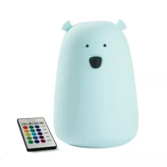 Rabbit & Friends Touch Lampe Teddybär mit Steuerung | Blau