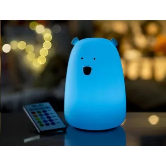 Rabbit & Friends Touch Lampe Teddybär mit Steuerung | Blau