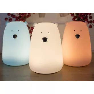 Rabbit & Friends Touch Lampe Teddybär mit Steuerung | Blau