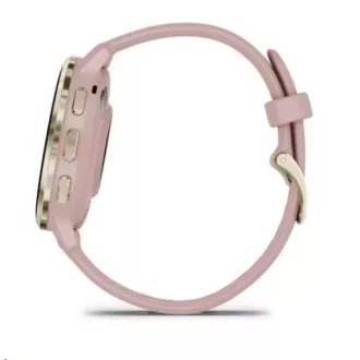 Garmin Venu® 3S, Soft Gold Edelstahl-Lünette, Dust Rose Gehäuse, Silikonarmband Garmin Venu® 3S, Soft Gold Edelstahl-Lünette, Dust Rose Gehäuse, Silikonarmband