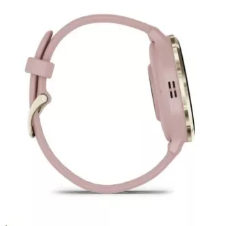 Garmin Venu® 3S, Soft Gold Edelstahl-Lünette, Dust Rose Gehäuse, Silikonarmband Garmin Venu® 3S, Soft Gold Edelstahl-Lünette, Dust Rose Gehäuse, Silikonarmband
