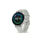 Garmin Venu® 3S, Silber/Salbei grau, Silikonband